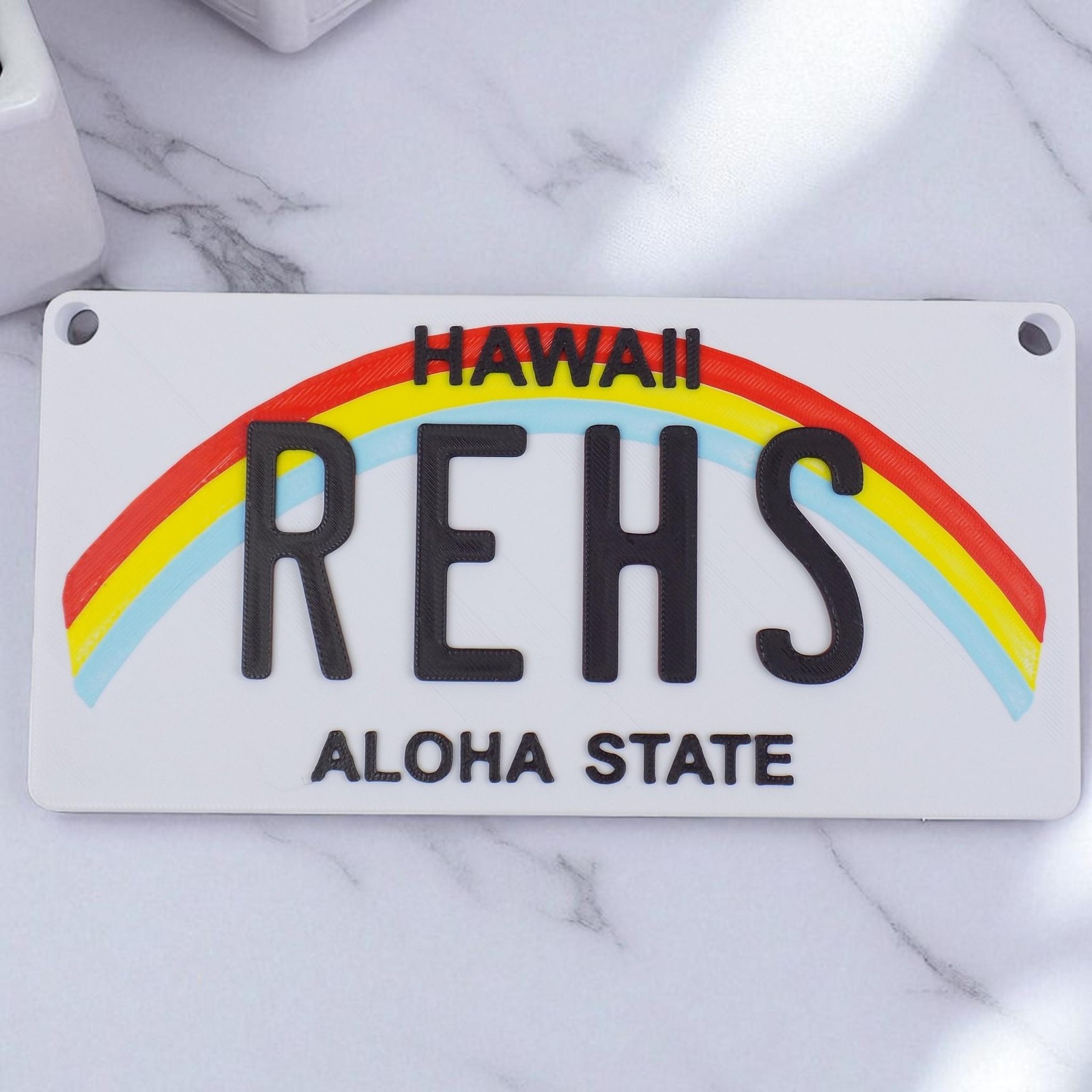 Personalized Mini License Plate Tag – Custom 3D 4x2” State Plate for Kids