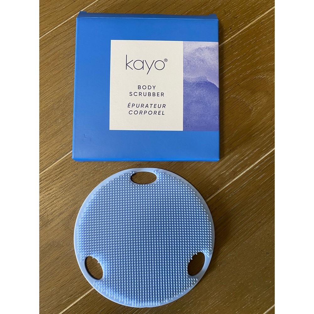 NIB Kayo body scrubber light blue