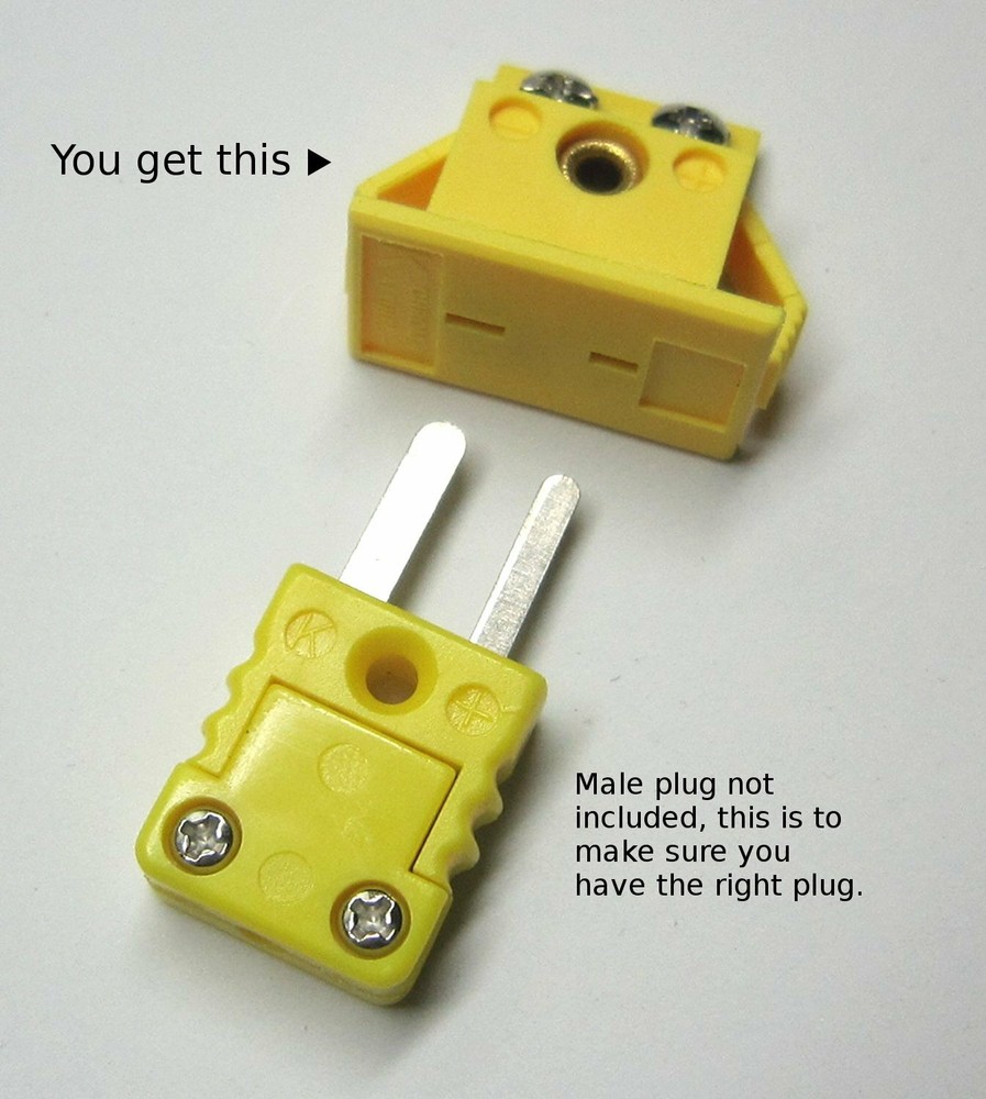 New Panel Mount K-type Thermocouple miniature mini jack socket connector MPJ-K