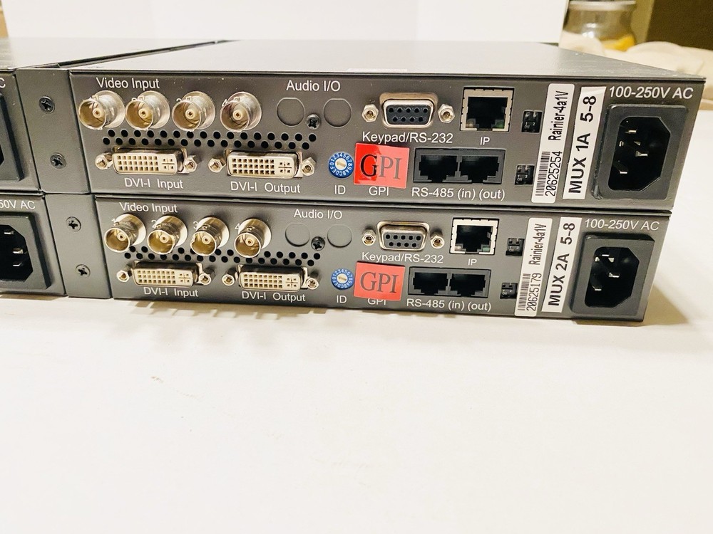 (4) Avitech Rainier 4a1V IP Network DVI MultiViewer UNTESTED, UNKNOWN CONDITION