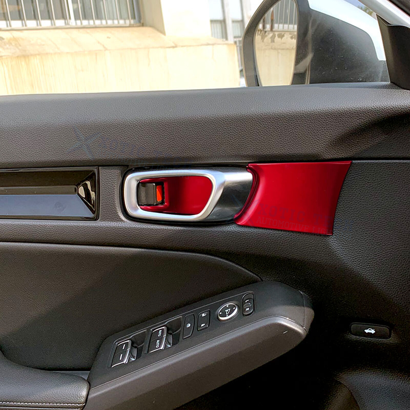 Sporty Red Interior Car Trim Decor Cover Accessories For Honda Civic 11th 2022+