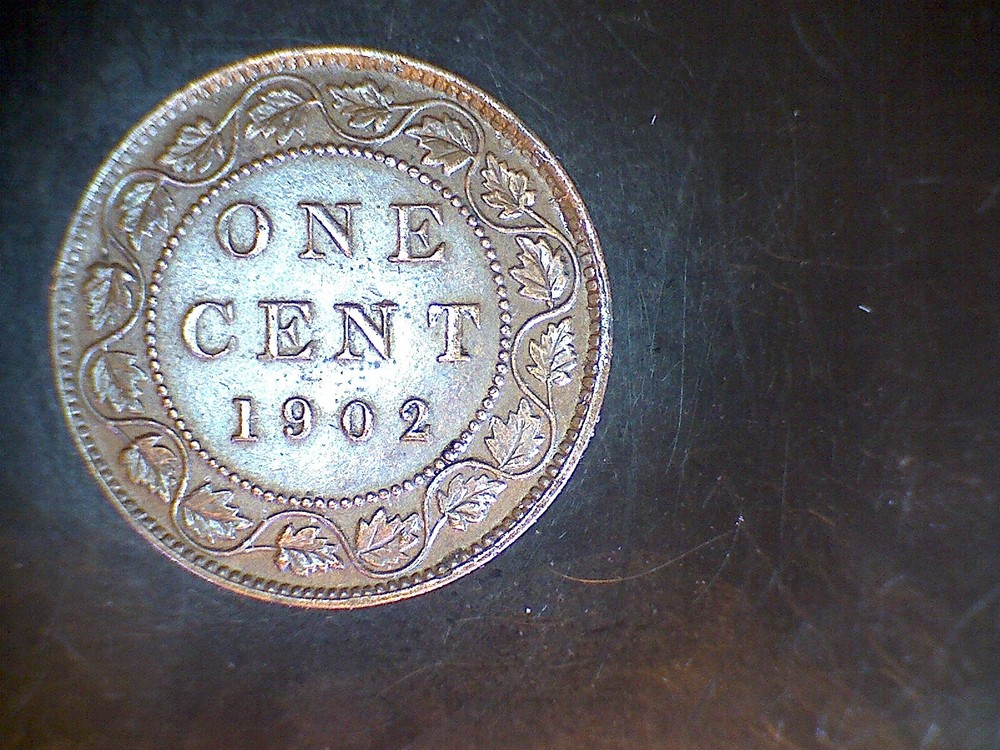 Canada 1902 Large Cent Bronze Coin SN10060