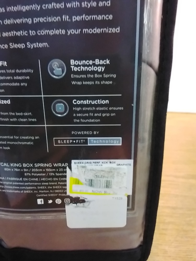 Sheex Original Performance Precision Fit Box Spring Wrap, King/ Cal King,...