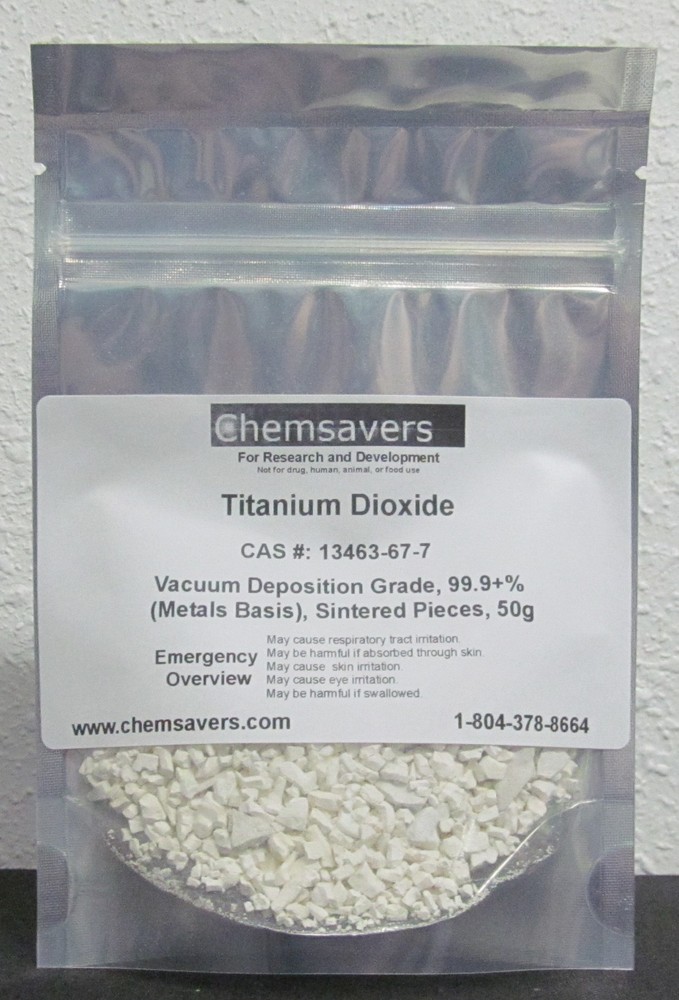 Titanium Dioxide, Vacuum Deposition Grade, 99.9+% (Metals Basis), 50g