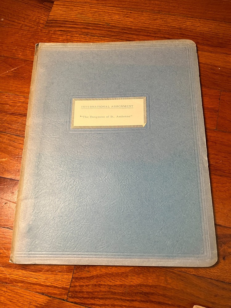 INTERNATIONAL ASSIGNMENT Vintage 1950's TV  SCRIPT Jackie Gleason Creator