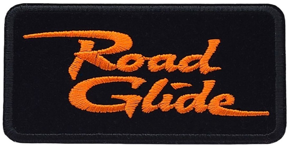 Embroidered Road Glide Biker Chopper Patch | 2PC IRON ON SEW 4"X 2"