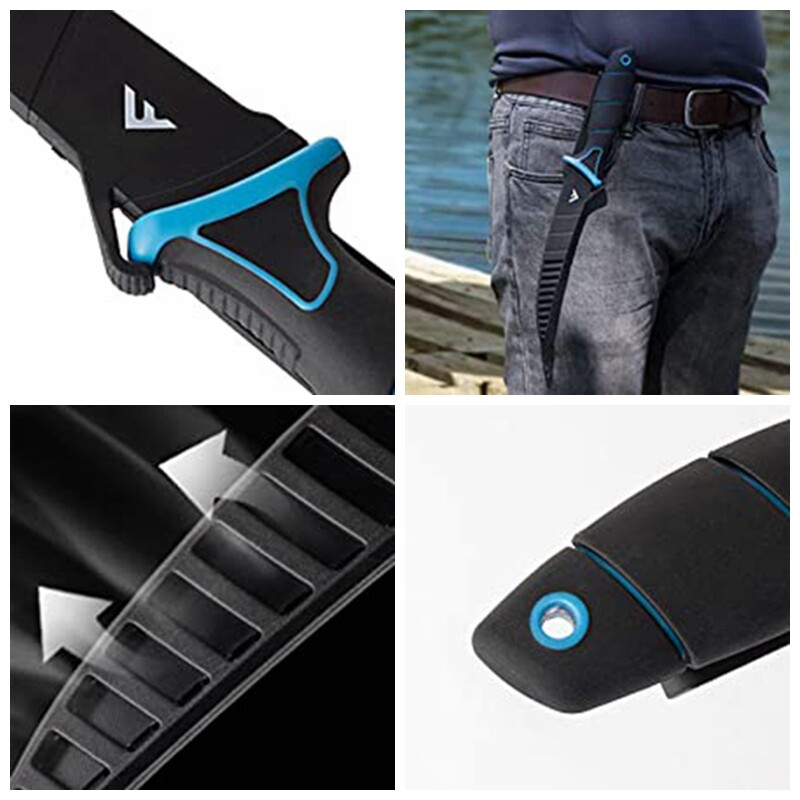 FLISSA 4-Piece Fillet Knife Set Boning Knife & Bait Knives with Sharpener New