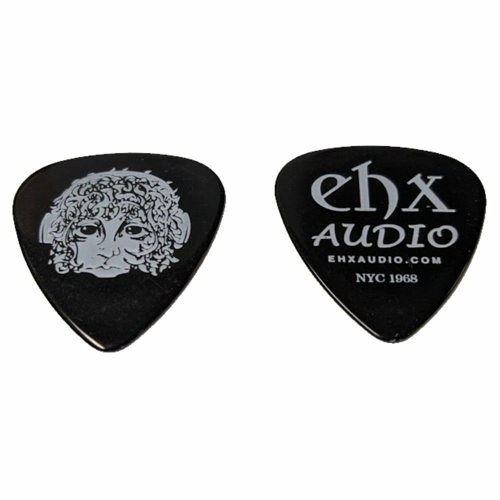 Electro-Harmonix Ram's Head Logo Medium Guitar Picks, Black, Pack of 20