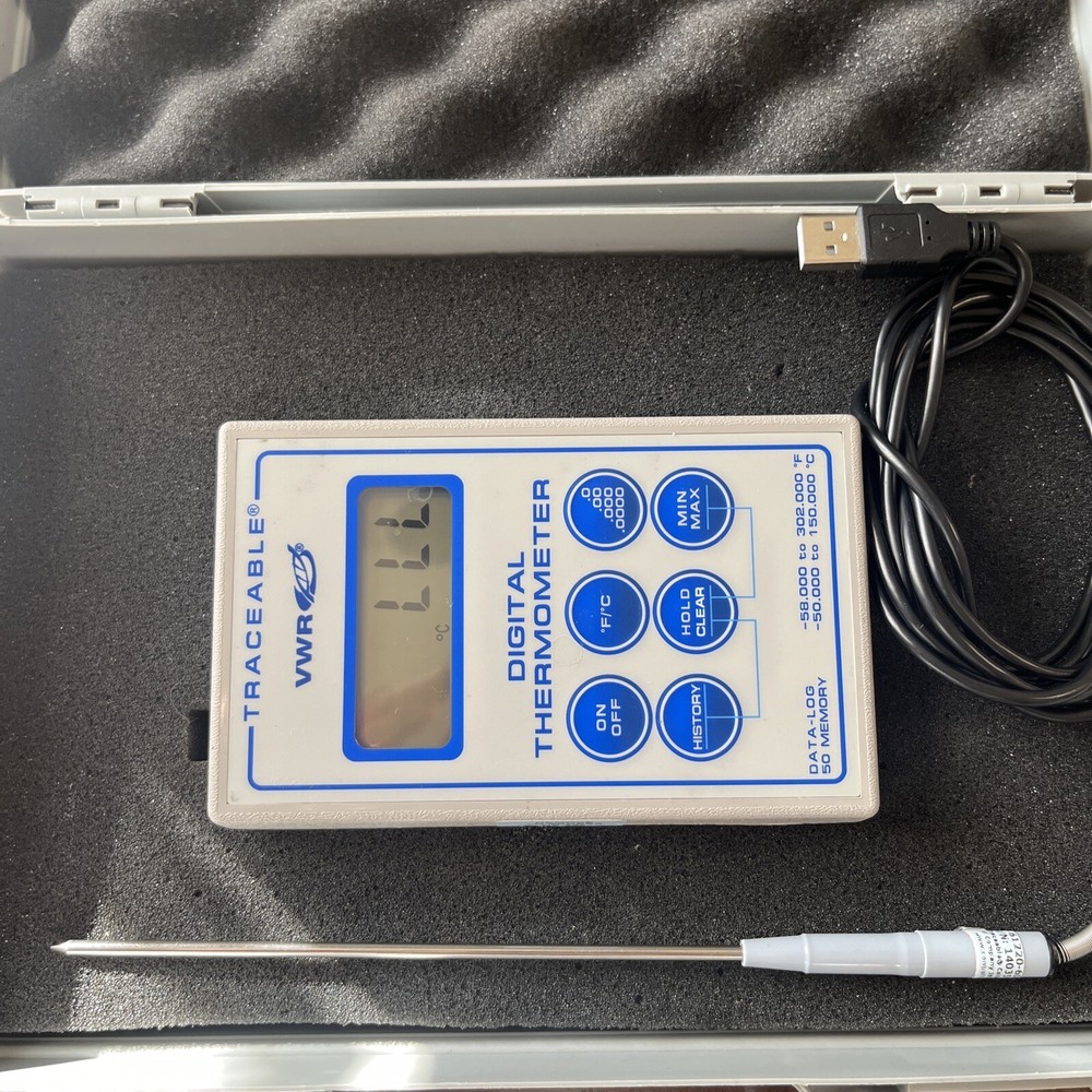 VWR Traceable Digital Thermometer with case