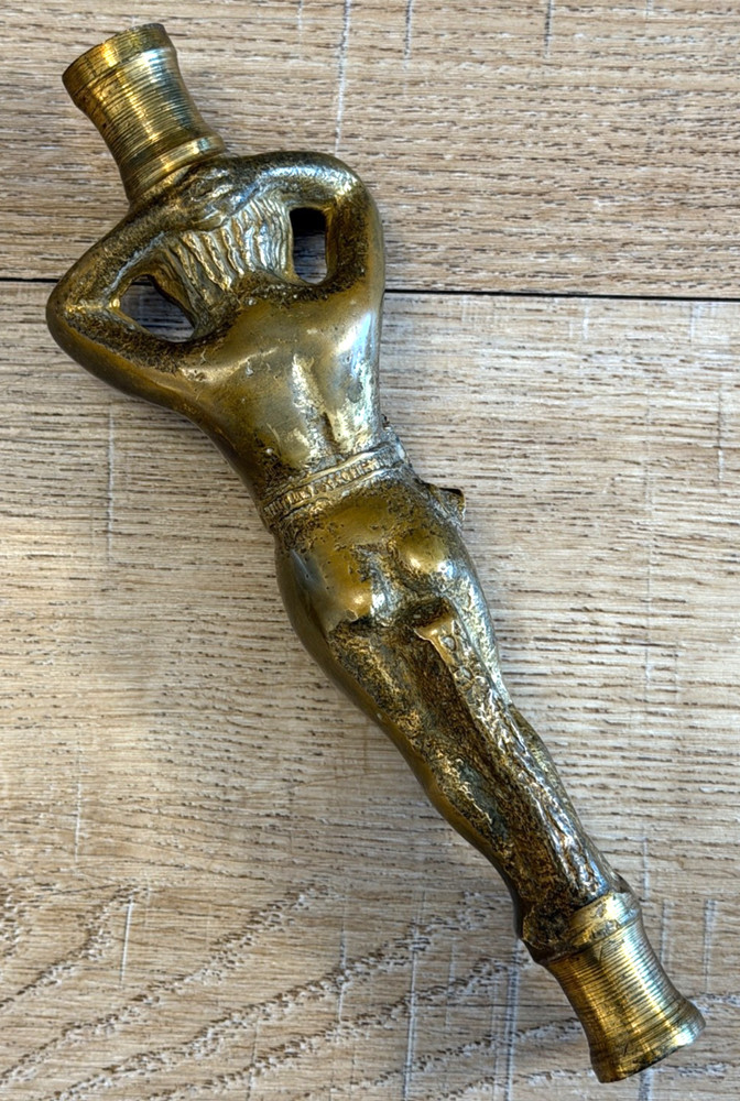 VINTAGE SOLID BRASS CHERUB LAMP CHANDELIER PART