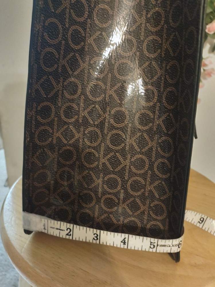 Calvin Klein Brown Shoulder Bag With Buckles