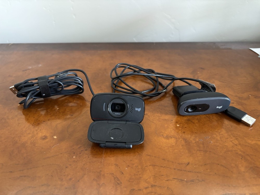 Two Logitech 720p Webcams - Used