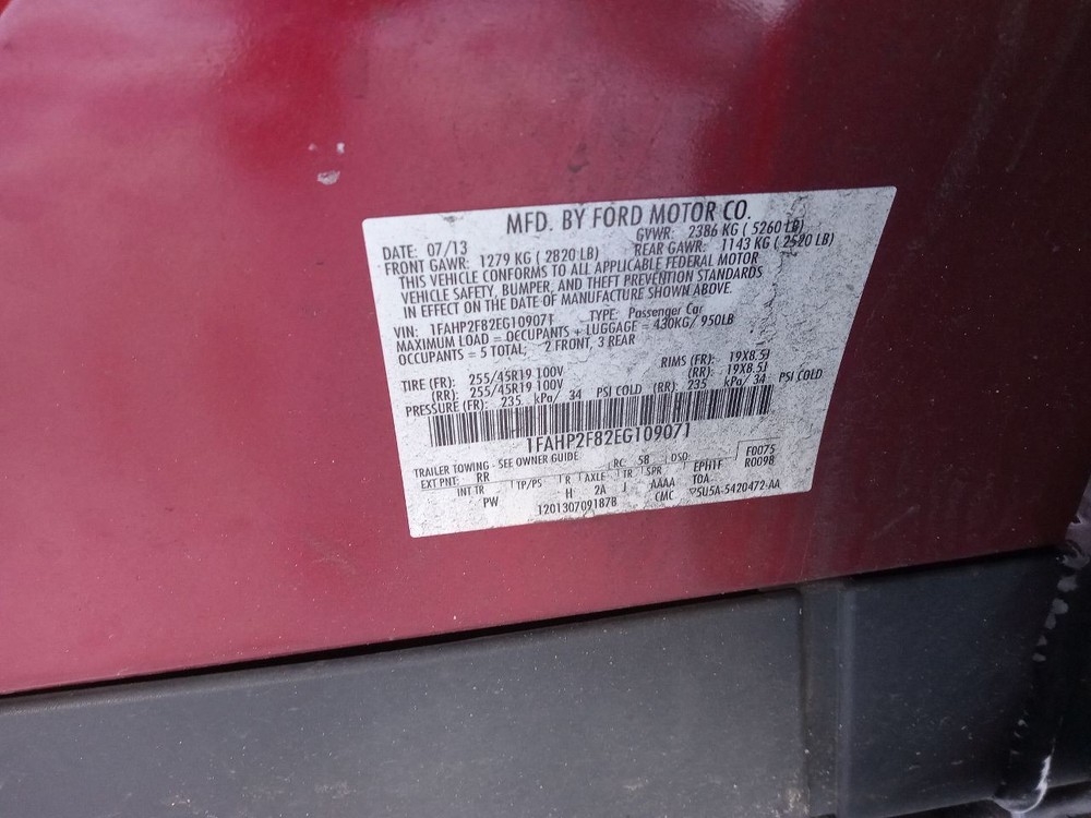 Camera/Projector Camera Decklid Mounted Fits 13-19 TAURUS 925401