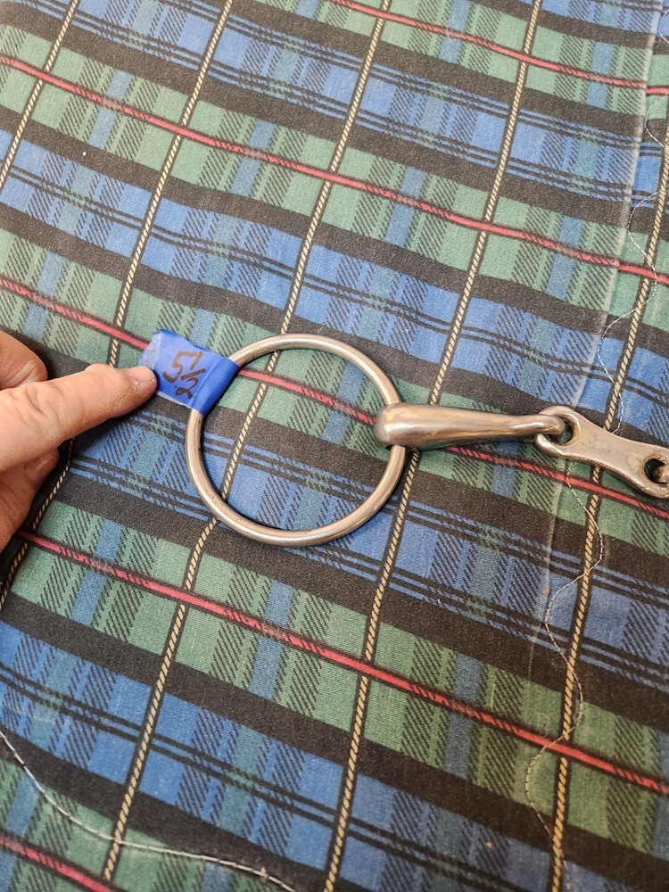 5 1/2 INCH FRENCH LINK O RING SNAFFLE