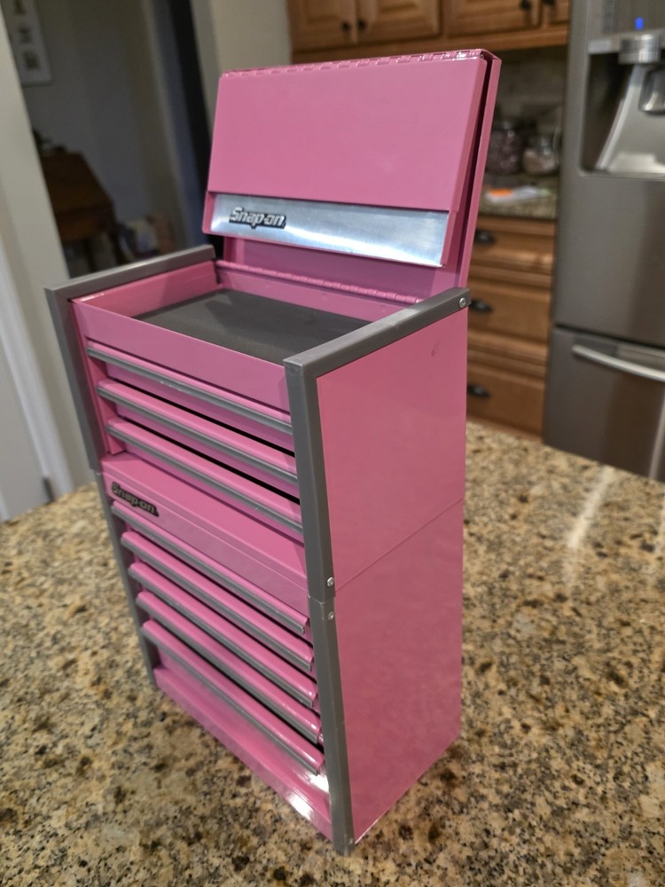 Snap-On - Micro Roll Cab BOTTOM & TOP chest "SET" Mini Tool Box Pink