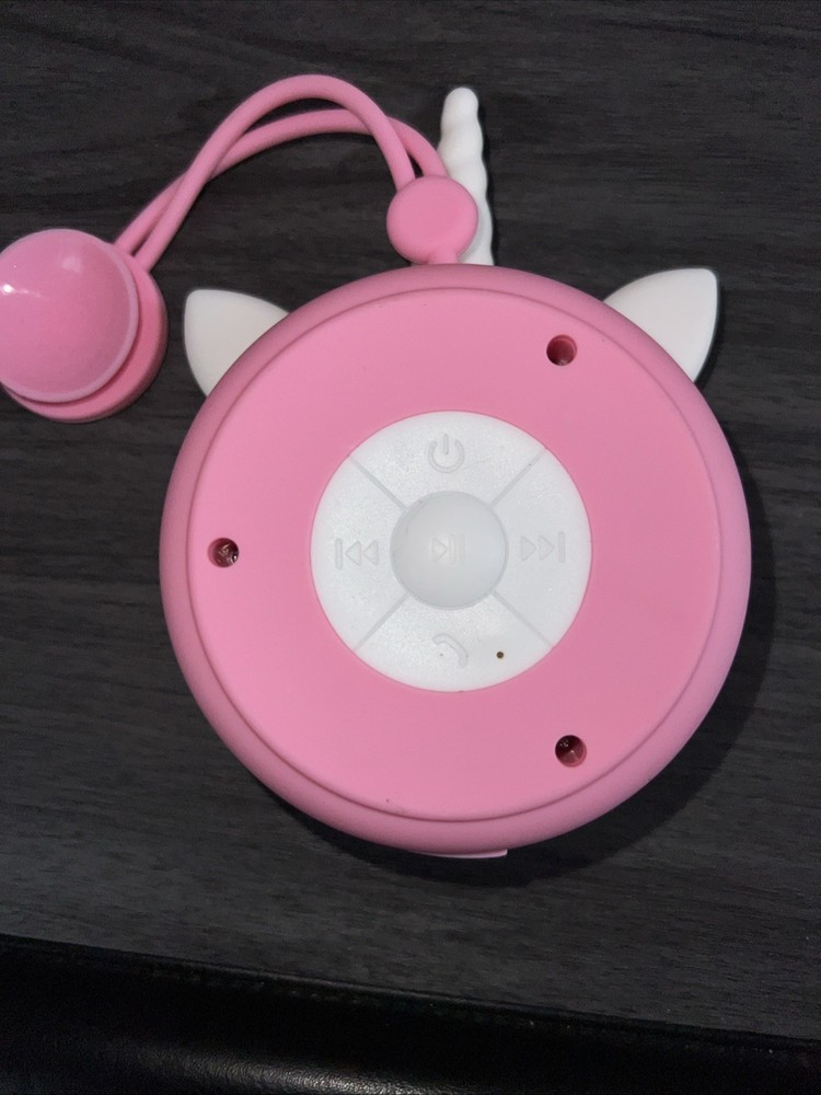 Pink Unicorn Bluetooth Speaker With Suction Cup - Tested