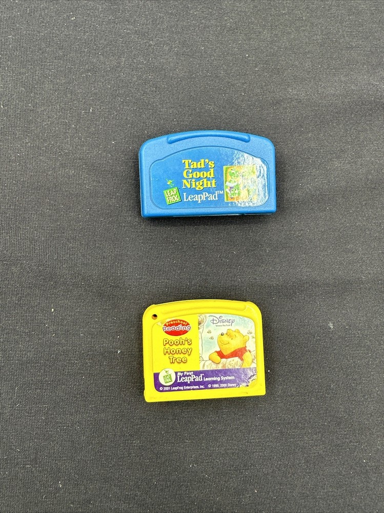 Two LeapPad game cartridges