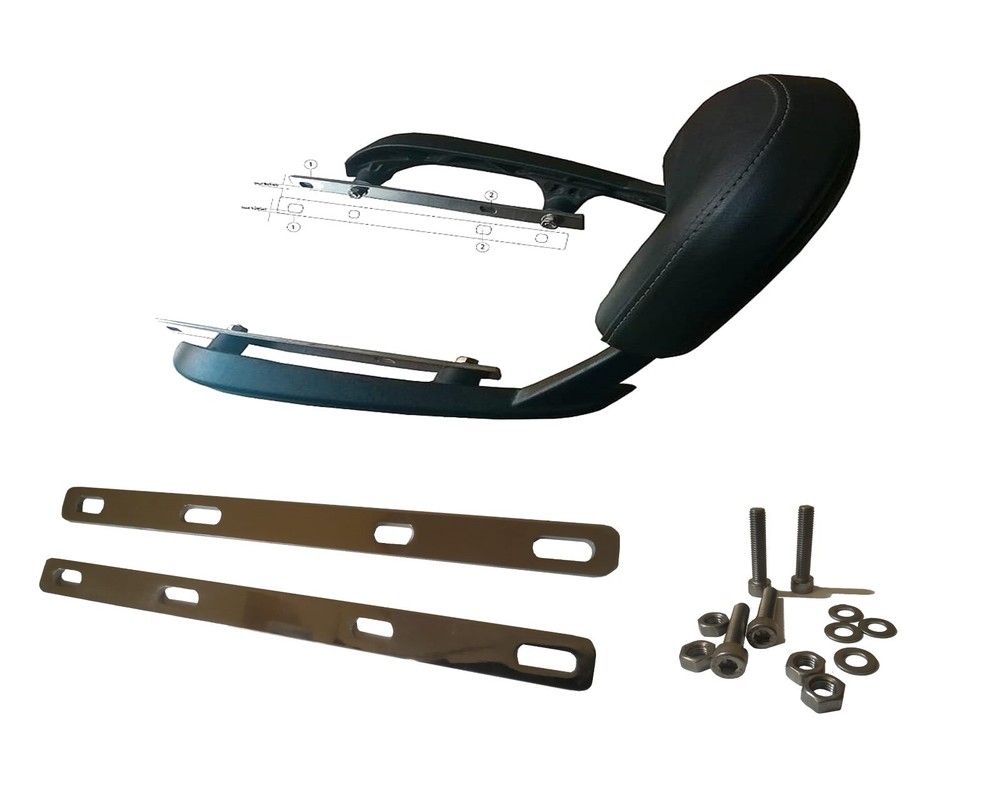 Passenger Backrest Extender Compatible With Royal Enfield Meteor 350