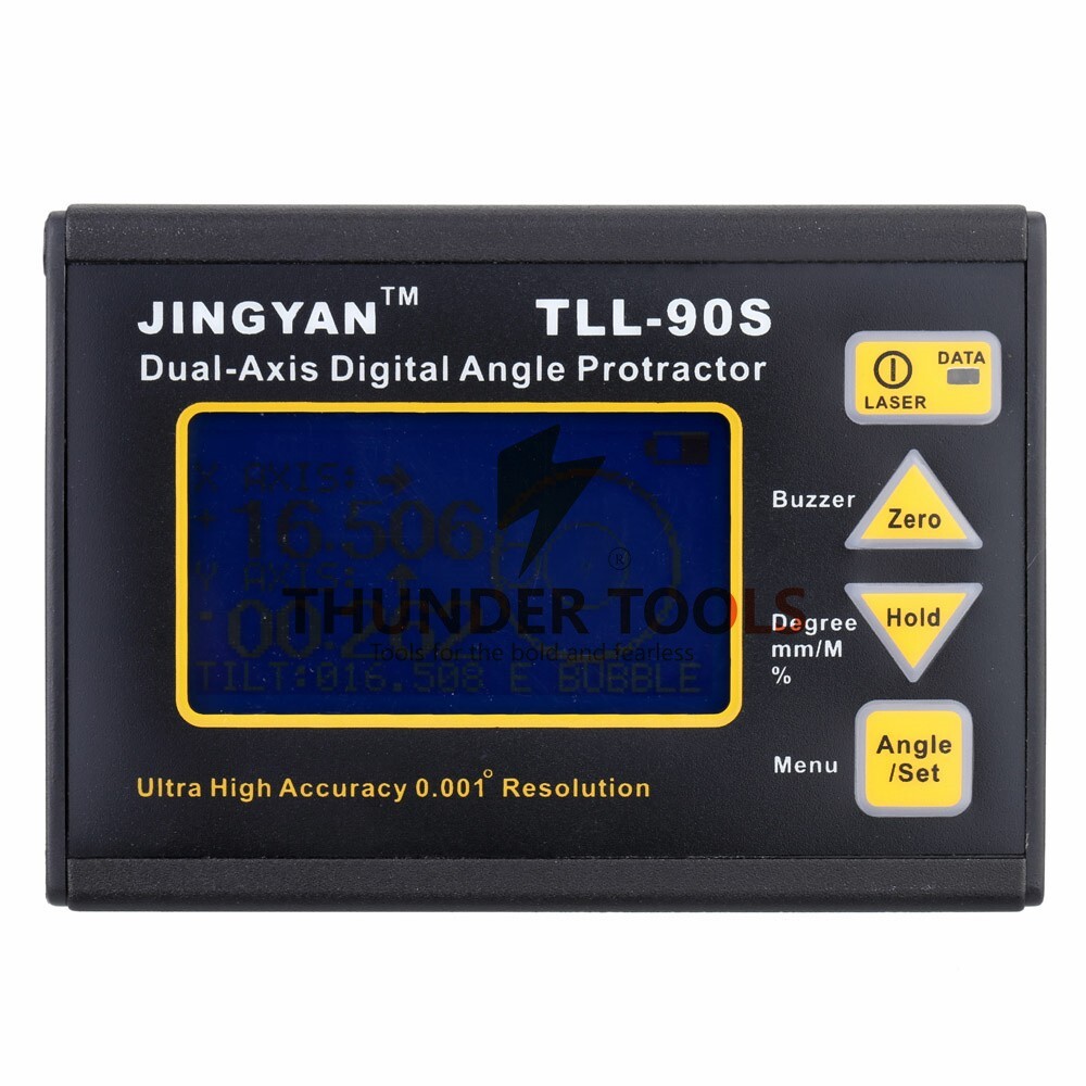Thunder Tools TLL-90S Super High Precision Angle Meter Professional Dual-axis