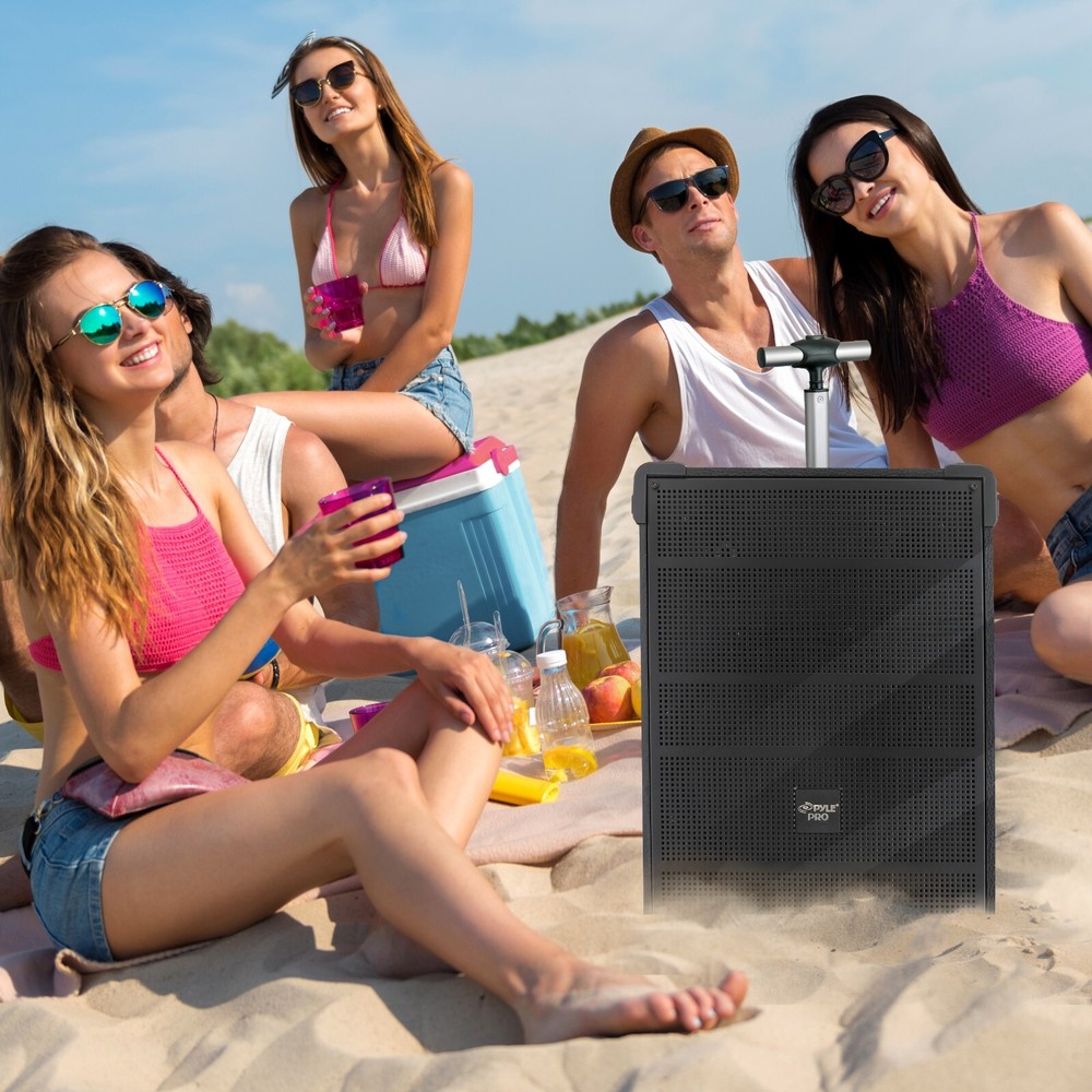 Pyle 10'' Portable Wireless BT Streaming PA Speaker System -Rechargeable Battery