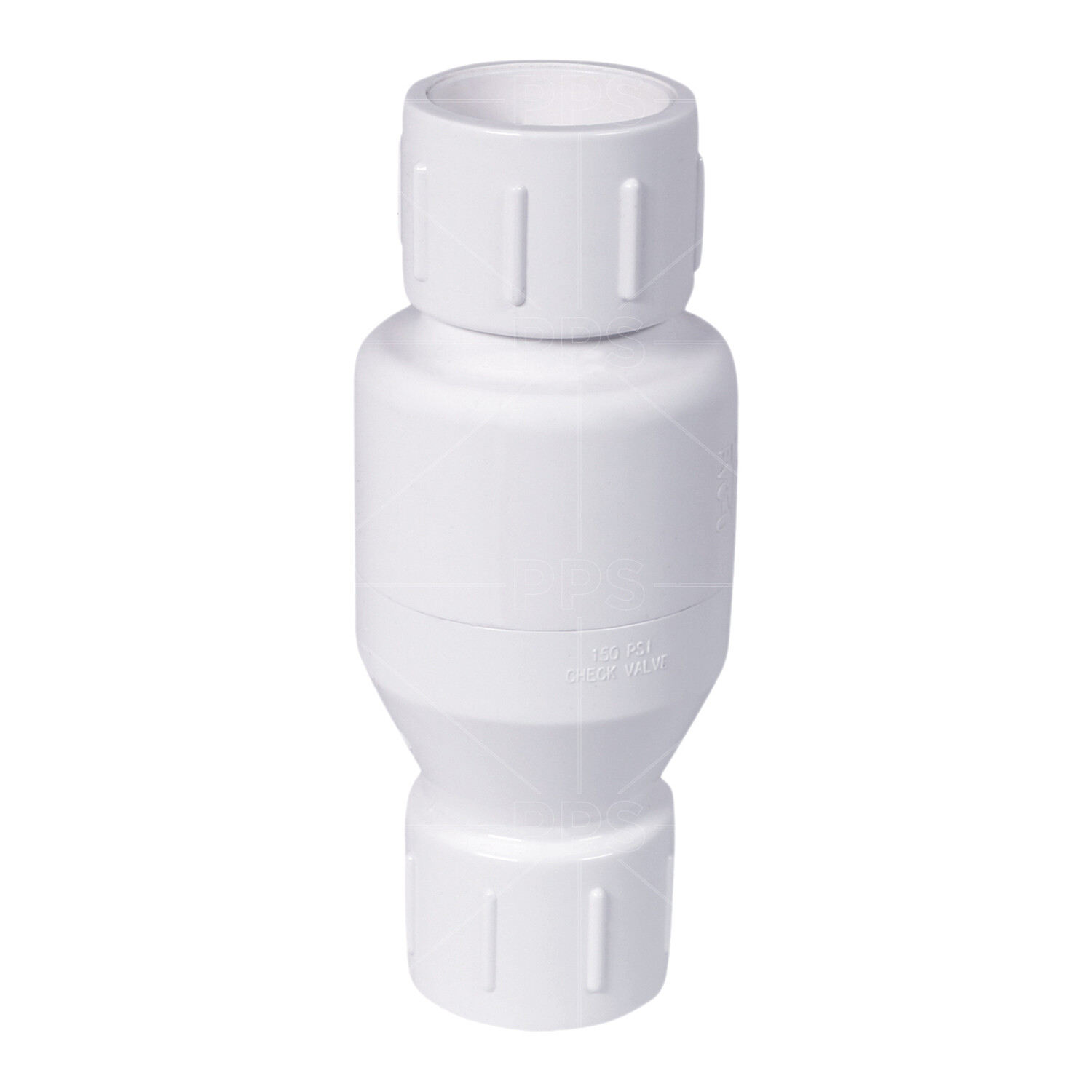 PVC White Plastic Solvent Inline Check Valve for Backflow Prevention