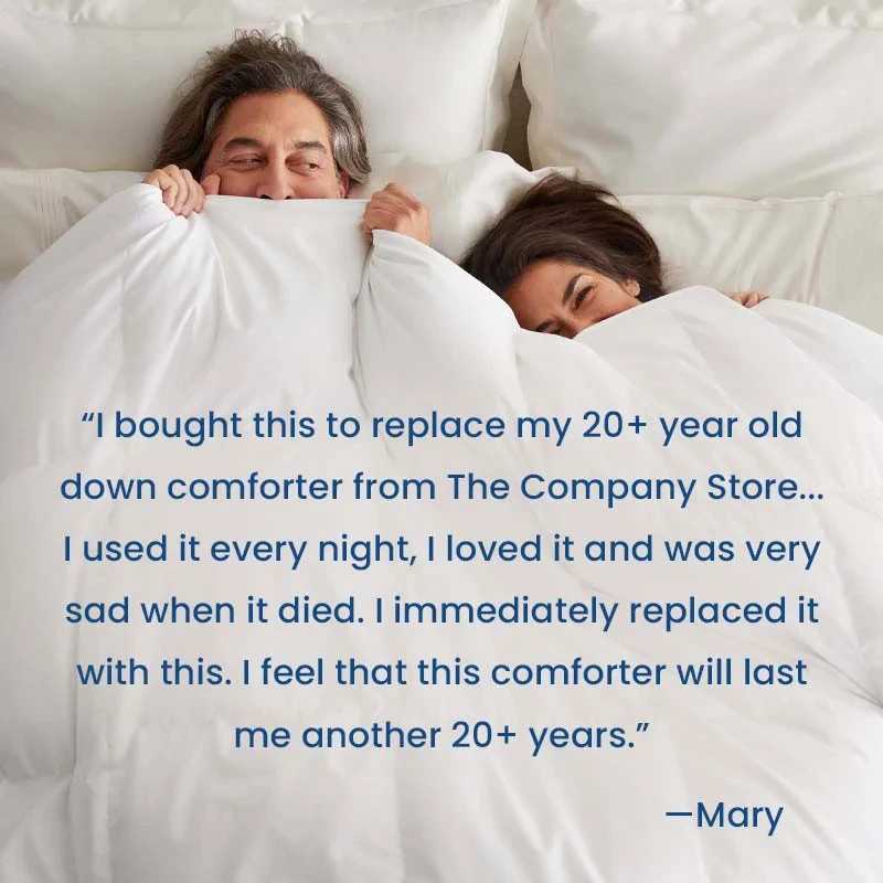 New, LaCrosse Premium Down Light Warmth Comforter - White