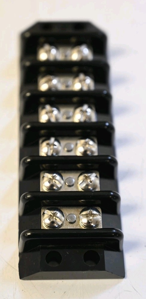 Panel Mount Barrier Terminal Block / 2 Row / 6 Positions