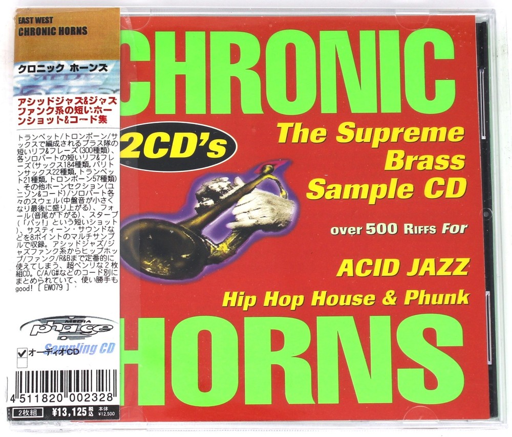 East West Chronic Horns Sample Library/Sound Library/Sampling Double CD 1996