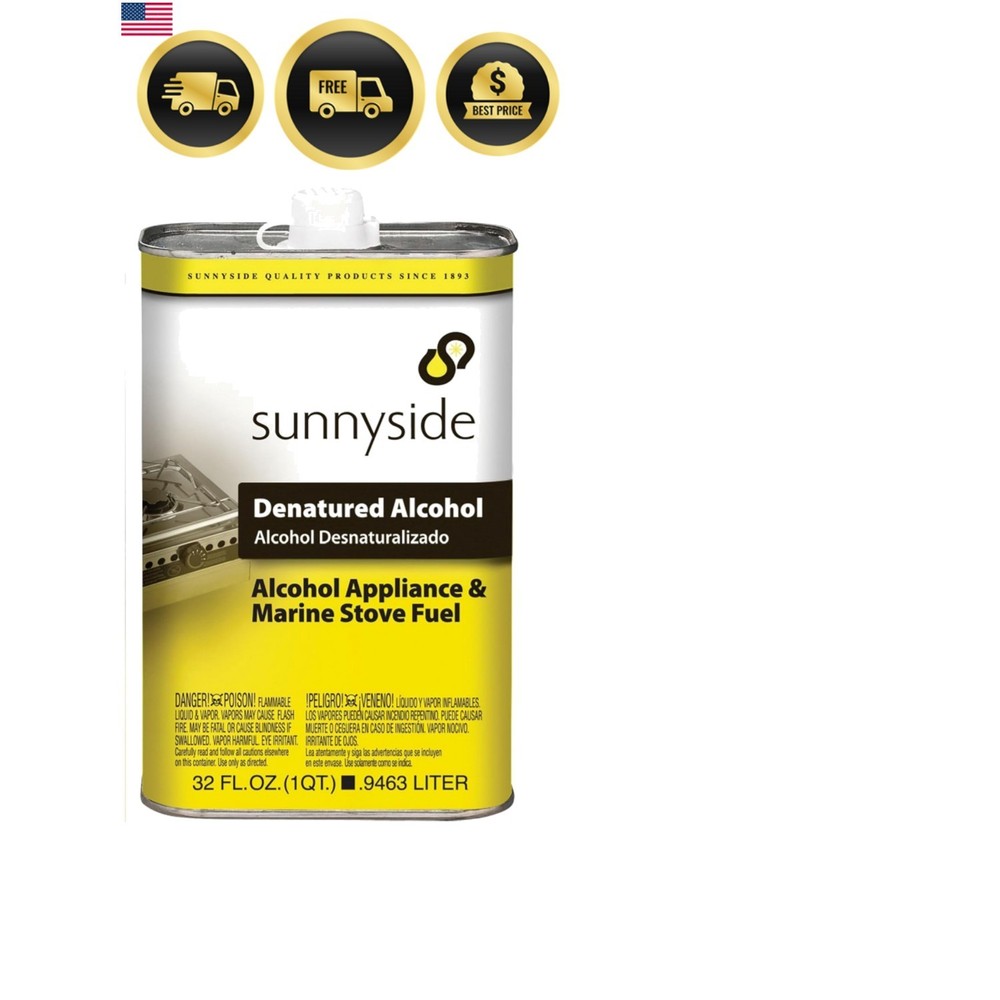 Sunnyside 83432 Denatured Alcohol, Quart