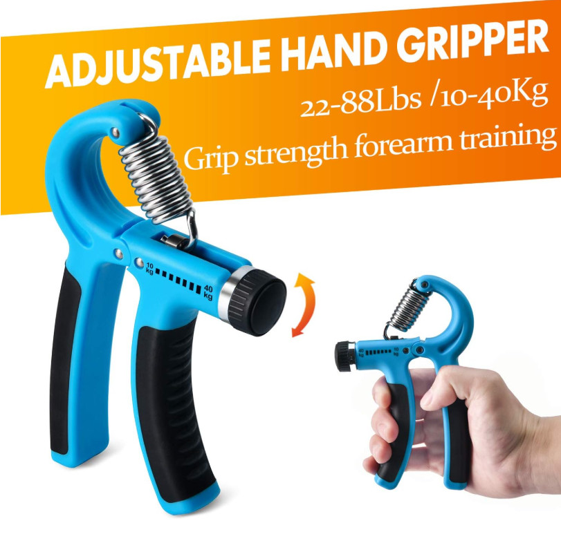 Grip Strength Trainer 7 Pack Adjustable, Finger Stretcher Resistance Extensor...