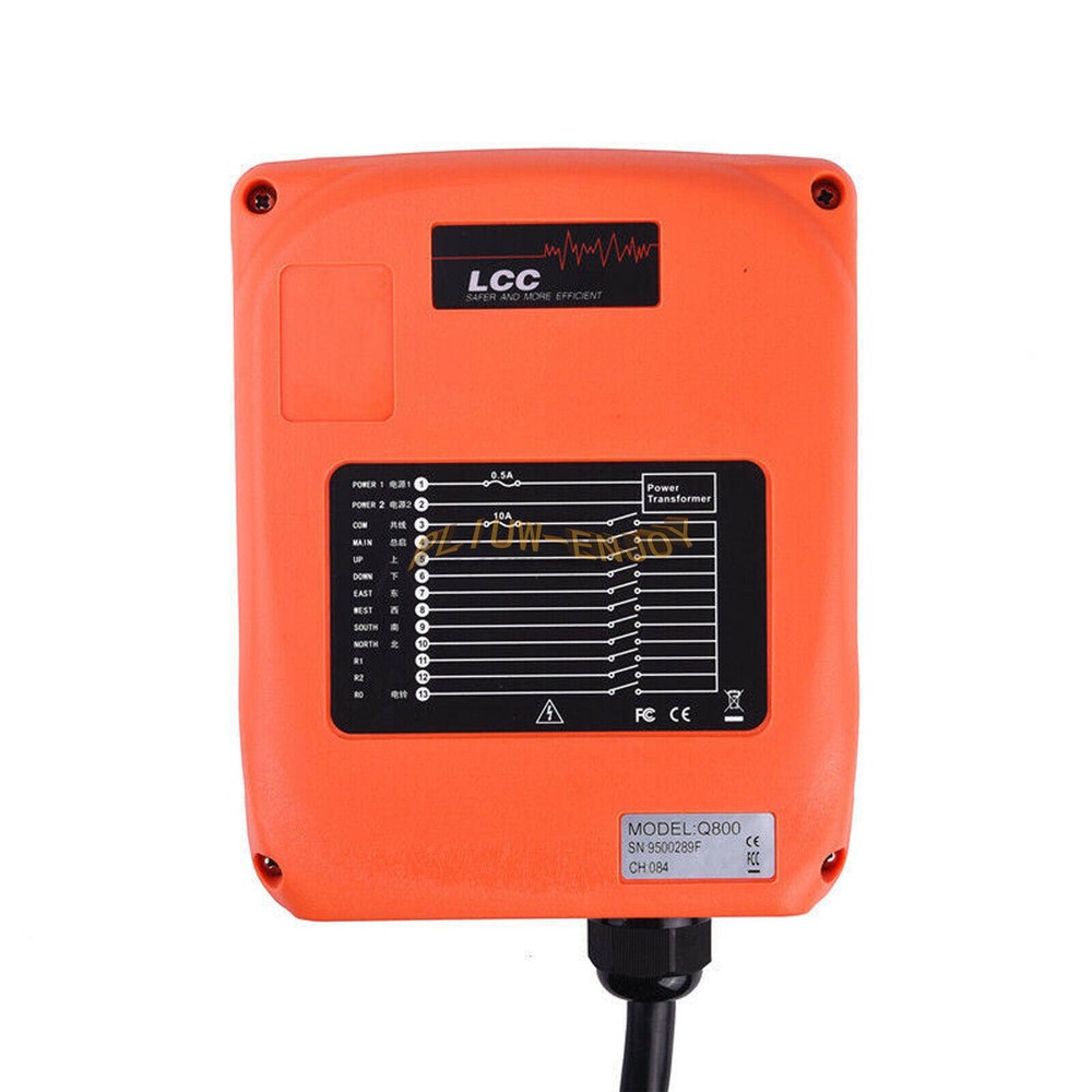 8 Silicone Buttons Hoist Crane Remote Radio Wireless Industrial Controller AC DC