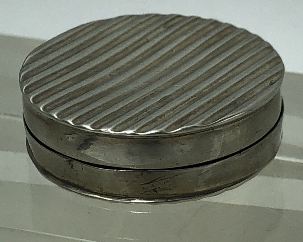 George III Small Silver Patch Box Birmingham 1800 John Thornton