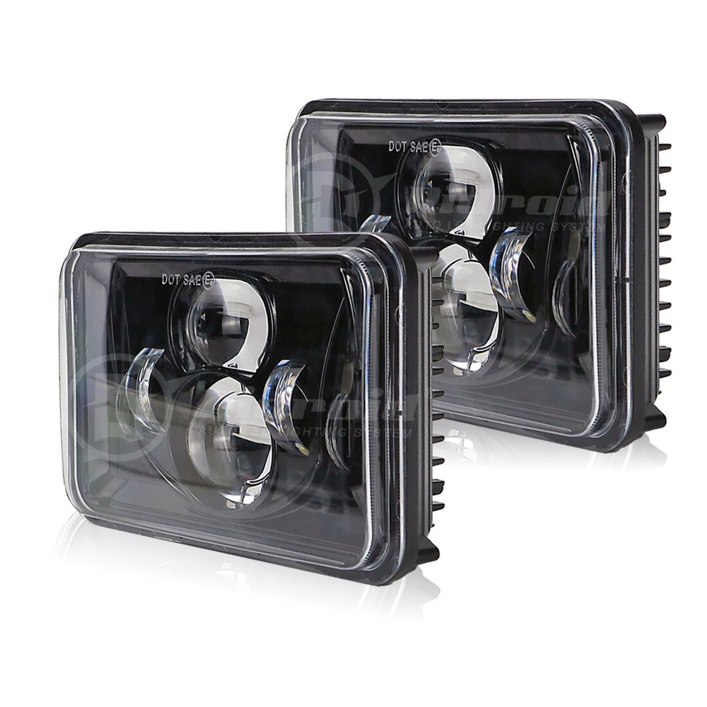 Rectangular 4X6 LED Headlights Approved with High Low Beam H4651 H4652 H4656