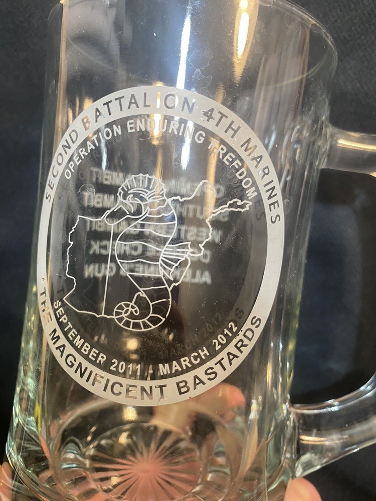 USMC Magnificent Bastards Cup Mug Second Batallion Marines 2012 Military