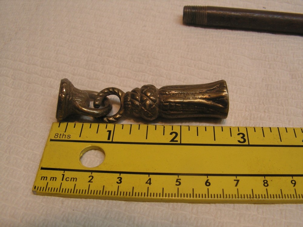 Vintage Part for Chandlier or Ceiling Light SOLID BRASS 2 3/4" FINAL With Nipple