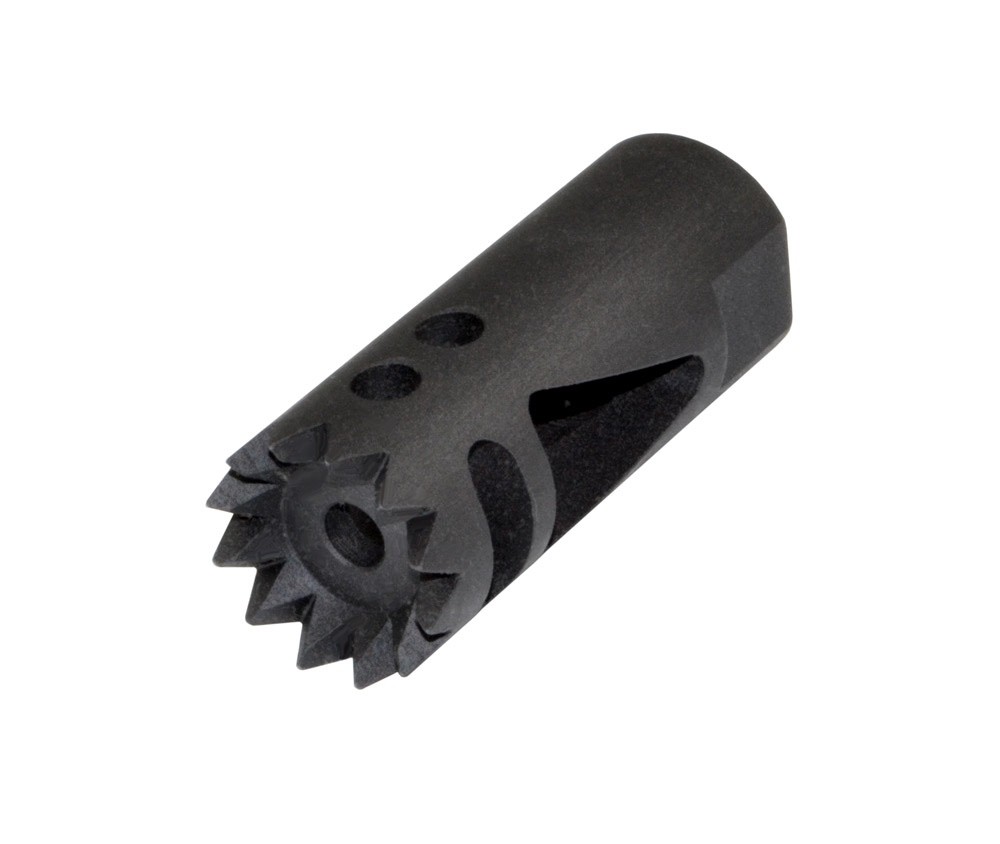 Sunflower Steel Muzzle Brake fit 223/5.56 1/2x28 TPI Free Washer & Nut
