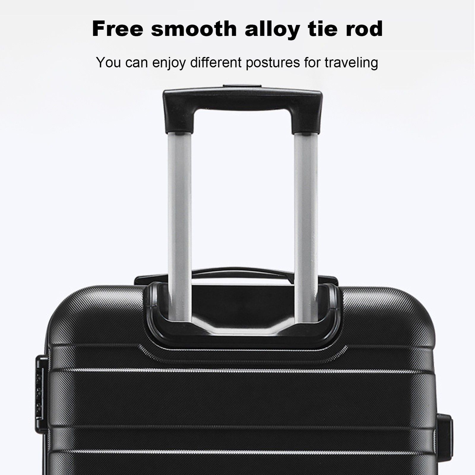 Hardside Carry On Spinner Suitcase Luggage Expandable with Wheels 20" Black