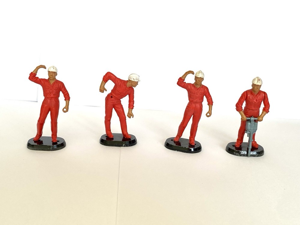 Britains Autoway Construction Worker Figures x4
