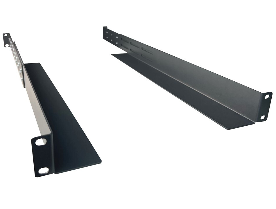 1 Set, Brand New 1U Rack Mount 4-Post Server Shelf Adjustable Rails