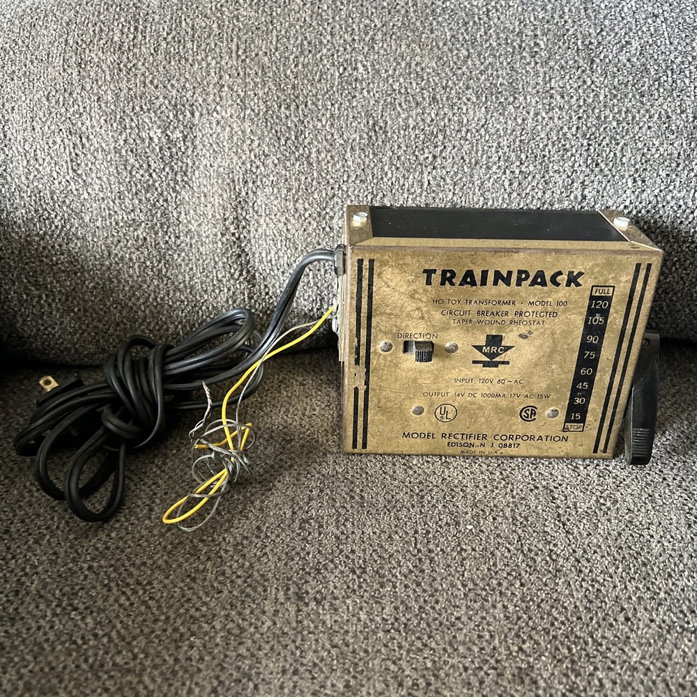 Vintage MRC HO Train Pack Control Transformer Model 100