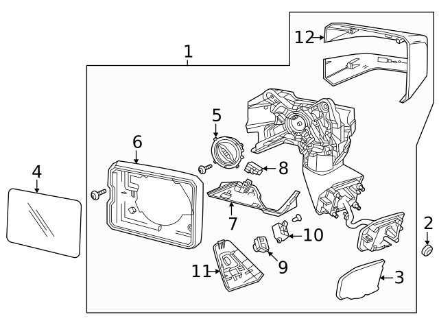 Genuine GM Mirror Cover 85166024