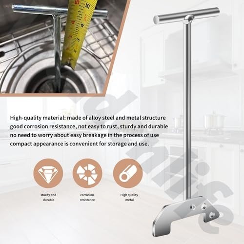 Garbage Disposal Unjamming Wrench Tool - Fix Jams & Clutter, Silver
