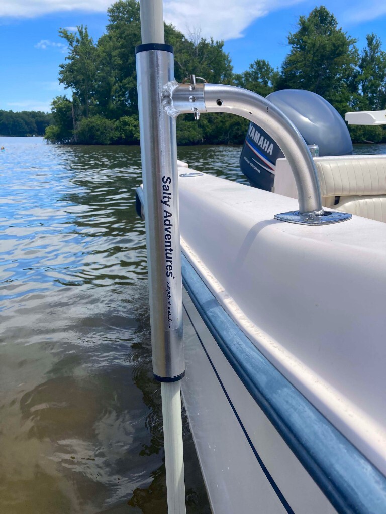 Island Anchor Shallow Water Anchor Pole Holder - Fits In Rod Holder - Uni-Fit