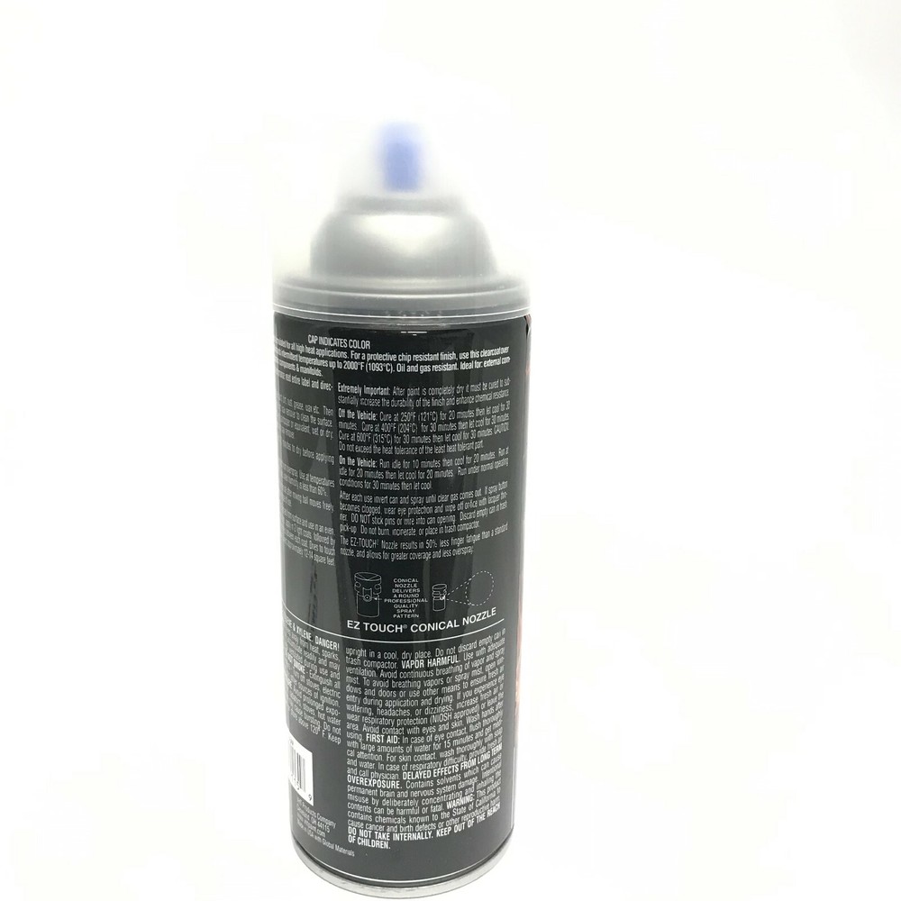 VHT SP115-4 PACK SATIN CLEAR High Temperature Flame Proof Header Paint - 11 oz