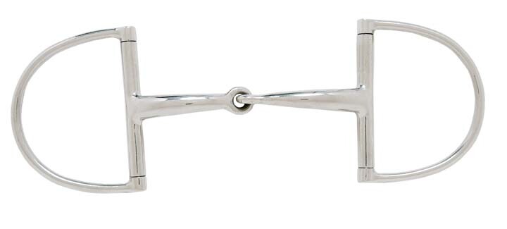 Clearance Toulouse Curved Mouth Dee Ring 5 1/2" Snaffle Bits