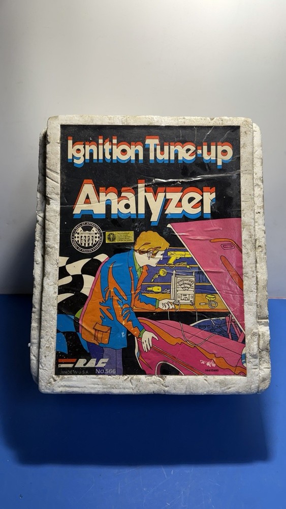 Vintage EAC Ignition Tune-Up Analyzer Model 566 Dwell Tach Volt Amp – Untested