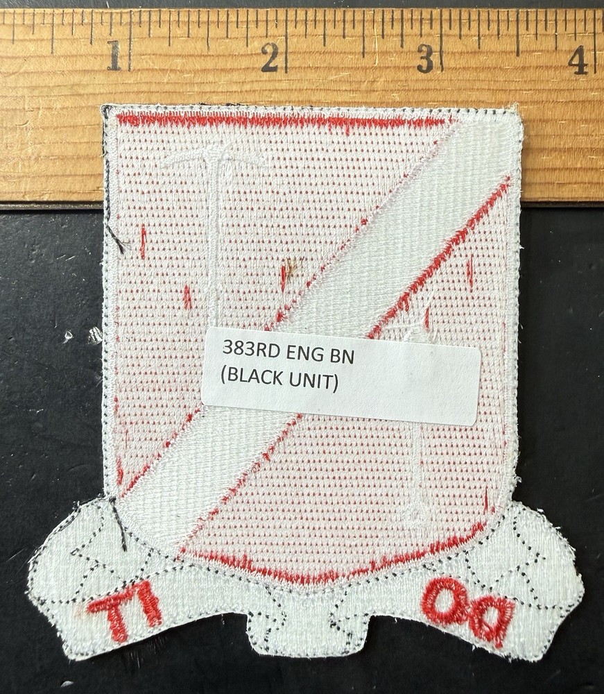 383rd Engineering Battalion Patch African American Unit WWII b5