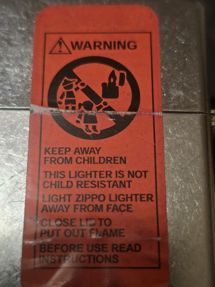 Zippo Lighter Post Emblem 3 Men Standing 2001 Design