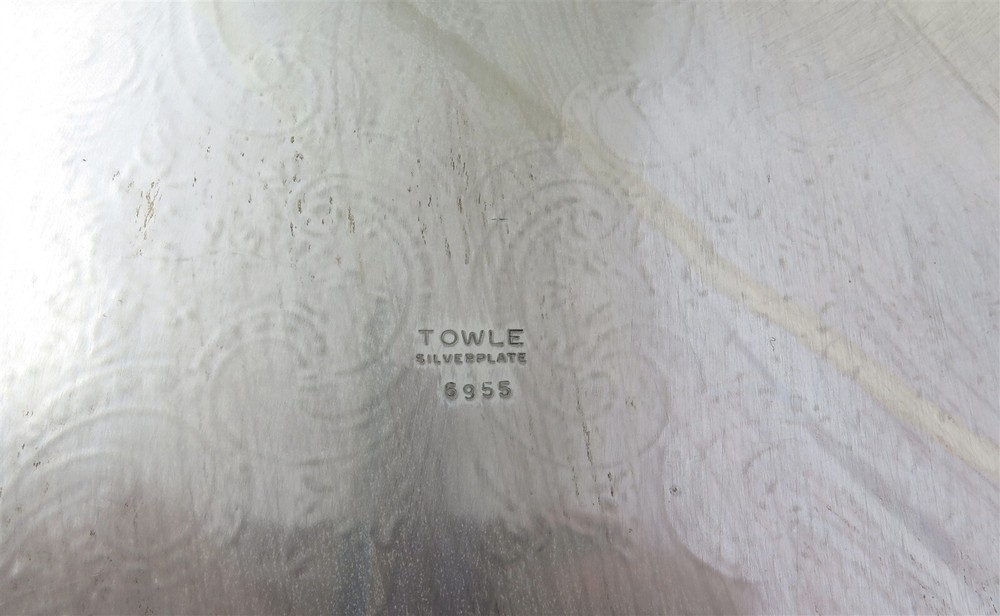 Towle Grand Duchess SilverPlate Tea Set 5pc Coffee Teapot Creamer Sugar & Tray