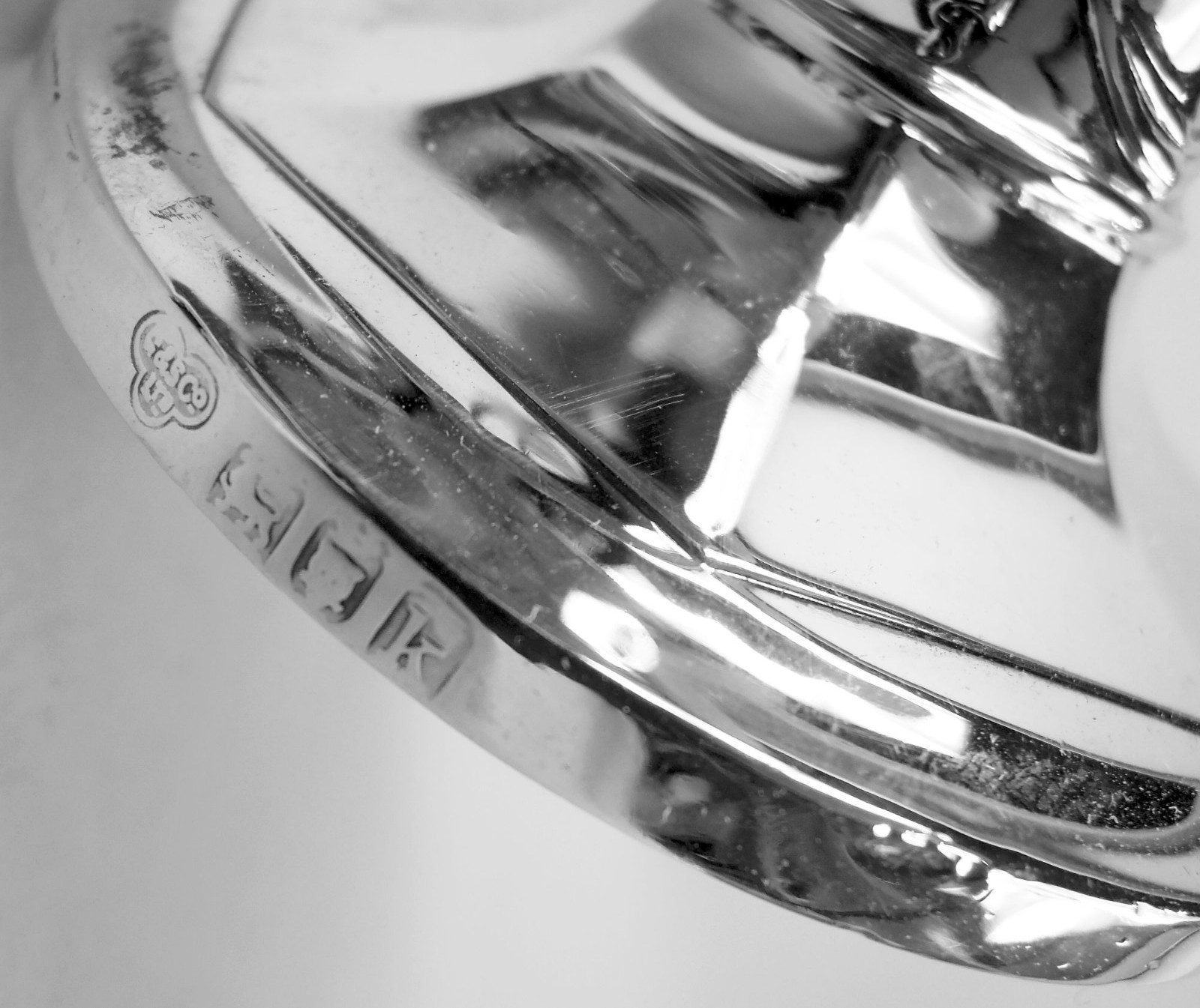 Goldsmiths & Silversmiths Candlesticks Antique English Sterling Silver 1905